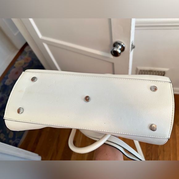 Cream Aldo Purse with black piping. Great used condition - work bag - Picture 7 of 9